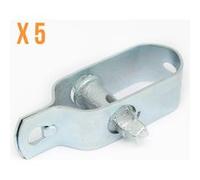 Lot de 5 tendeurs en acier galvanisé N°2 pour fil de grillage ou autre G