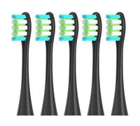 Lot de 5 têtes brosse rechange compatibles avec les brosses à dents Oclean Digital, X Lite, X10, Ultra et Air2(5 black)