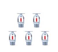 Lot de 5 têtes d'arrosage verticales 68 ℃ - Réponse rapide - Filetage de 1,27 cm pour maison/commerce/bâtiment résidentiel (pulvérisateur supérieur)