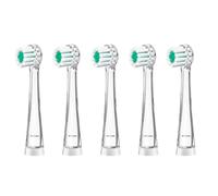 Lot de 5 têtes de brosse à dents de rechange, pour enfant, compatibles avec SEAGO SG-513/977/EK6 (Vert 8-18 mois)