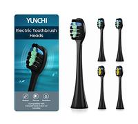Lot de 5 têtes de brosse à dents électrique Yunchi Y7, compatibles avec les brosses à dents électriques Yunchi Y7 Sonic pour adultes et enfants, noir