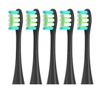 Lot de 5 têtes de brosse de rechange, compatibles avec les brosses à dents Oclean X Pro Digital, X Lite, X10, X Ultra, Air2 et F1.(5 black)