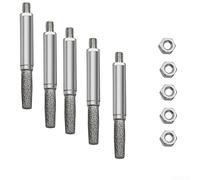 Lot de 5 têtes de meulage en émeri pour tronçonneuse - Performance de coupe améliorée avec fraises cylindriques pour diverses industries (5 pièces, 5 mm)