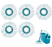 Lot de 5 têtes de rechange pour balai Leifheit Clean, Leifheit | Serpillère de rechange avec système à 2 fibres pour balai à franges Leifheit Clean Twist Disc Mop Micro Set tous les types de