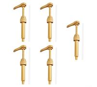 Lot de 5 têtes de sirop 10 cc, en polypropylène avec valve anti-fuite, tube de trempage réglable pour sirop de café, savon liquide, bouteille de condiments de cuisine