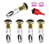 Lot de 5 tétines automatiques en acier inoxydable pour cochons et chèvres avec connecteur en laiton et foret pour arrosage d'animaux de ferme