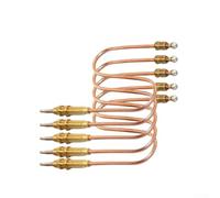 Lot de 5 thermocouples de 30 cm pour cuisinière à gaz, thermocouple, échec de flamme, dispositif de sécurité pour barbecue, barbecue, cheminée, thermocouple de chauffage