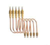 Lot de 5 thermocouples M8 de 30 cm pour chauffage au gaz, barbecue, cheminée, poêle, capteur de lumière, dispositif de protection contre les flammes avec écrou fileté pour four cuisinière contrôle de