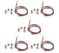 Lot de 5 thermocouples universels pour cuisinière à gaz 900 mm M6X0,75 avec écrous renversés (cinq) thermocouple