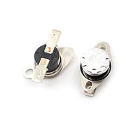 Lot de 5 thermostats KSD301 40 °C/60 °C/85 °C/95 °C/105 °C Normalement ouvert/fermé Réglage de la température à disque pour micro-ondes, four, cafetière 250 V 10 A
