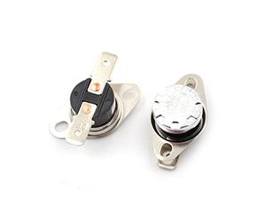 Lot de 5 thermostats KSD301 40 °C/60 °C/85 °C/95 °C/105 °C Normalement ouvert/fermé Réglage de la température à disque pour micro-ondes, four, cafetière 250 V 10 A