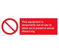 Lot de 5 - This equipment is temporairement out to allow us to preserve social distanciancianciance.Panneau - 300x10