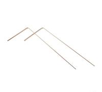 Lot de 5 tiges de radiesthésie en cuivre et pendule psychique, 99,9 % de cuivre pour plongée dans l'eau, détection de minéraux, recherche d'objets perdus et guérison énergétique