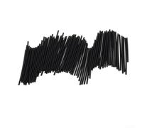 Lot de 5 tiges d'incrustation de points latéraux pour touche de guitare, 100 mm de long avec 0,5 mm ou 2 mm de diamètre, marqueurs de position blancs et noirs pour touche de guitare (noir)