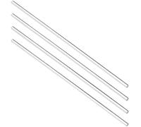 Lot de 5 tiges rondes en acrylique de 10, 20, 25 et 30 cm de long, transparentes et rigides, for décoration de gâteau, diamètre: 1 à 20 mm.(5x100mm)