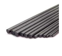 Lot de 5 tiges rondes en fibre de carbone de 10 mm x 400 mm (10 mm de diamètre/400 mm de longueur)