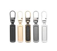 Lot de 5 tirettes de rechange en métal pour fermeture éclair - Languettes amovibles pour fermeture éclair - Étiquettes de rechange pour veste, jeans, sac à dos, sac à main, valise, manteau, bagage