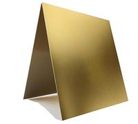 Lot de 5 tôles d'aluminium anodisées dorées de 10 cm x 10 cm, marquage laser couleur vierge, gravure, plaque fine en aluminium, modèle architectural(100X100X1.5mm)