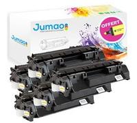 Lot de 5 Toners cartouches haute capacité type Jumao pour HP CF280X, Noir G