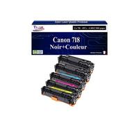 - Lot de 5 Toners compatibles avec Canon 718 pour Canon MF-8330CDN, MF-8340, MF-8340CDN, MF-8350 (Noir+Couleur)