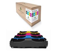 Lot de 5 toners compatibles avec Canon I-Sensys LBP 653 654 Cx Cdw remplace 046H BK CMY Set