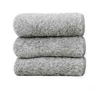 Lot de 5 torchons à base de charbon de bois de 25 x 25 cm, torchons de nettoyage de cuisine gris avec propriétés désodorisantes, design épais pour vaisselle et surfaces, 20 x 20 cm