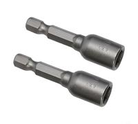 Lot de 5 tourne-écrous de 6 à 13 mm en acier au chrome vanadium avec tige hexagonale de 6,35 mm, compatible avec perceuse électrique et tournevis pour (5 pièces de 8 mm)
