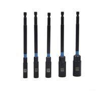 Lot de 5 tourne-écrous hexagonaux de 150 mm de long pour outils électriques et applications de bricolage (10 mm)