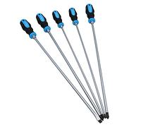 Lot de 5 tournevis cruciformes cruciformes extra longs 450 mm