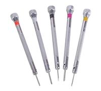 Lot de 5 tournevis de réparation de montre de haute précision de 0,8 à 1,6 mm pour les amateurs de bricolage et les horlogers professionnels