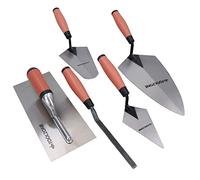 Lot de 5 truelles de construction - Pour pondre des briques - Seau - Jauge - Pointage