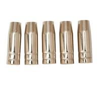 Lot de 5 tubes de buse conique MIG pour soudeur à gaz MB15 - Diamètre extérieur 18 mm, diamètre intérieur 12 mm, longueur 54 mm, construction en métal