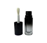 Lot de 5 tubes de gloss à lèvres vides dégradés noirs, 6 ml, flacon rechargeable avec baguette, pour voyage, B1., 1.0*1.0*1.0