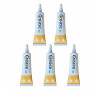 Lot de 5 tubes de graisse lubrifiante pour vêtements - Entretien du noyau de pour fermetures éclair métalliques en nylon, réparation des dents coincées, de glissement lisse, huile de