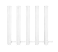 Lot de 5 tubes de laboratoire en verre borosilicate résistant à la chaleur - Avec bras latéral - Verre transparent pour expériences scientifiques et élevage des fourmis