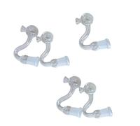 Lot de 5 tubes d'expérimentation en verre borosilicate résistant aux hautes températures pour l'enseignement de la chimie et du matériel de laboratoire