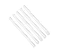 Lot de 5 tubes ronds rigides transparents en acrylique 6 mm x 4 mm x 500 mm
