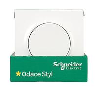 Lot de 5 va et vient avec plaque de finition - Blanc - Odace - Schneider