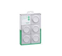 Lot de 5 va et vient (avec plaque) Odace - Aluminium