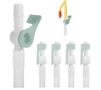 Lot de 5 Valves de Cathéter Pour L'évacuation de L'urine, Tuyau Souple à Bords Lisses, Une Alternative Efficace Aux Poches Pour Les Jambes(Cyan)