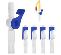 Lot de 5 Valves de Cathéter Pour L'évacuation de L'urine, Tuyau Souple à Bords Lisses, Une Alternative Efficace Aux Poches Pour Les Jambes(Bleu)