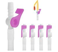 Lot de 5 Valves de Cathéter Pour L'évacuation de L'urine, Tuyau Souple à Bords Lisses, Une Alternative Efficace Aux Poches Pour Les Jambes(Violet)