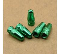 Lot de 5 valves de vélo pour tige de valve Presta en alliage d'aluminium robuste (vert)