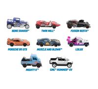 Lot de 5 véhicules ASST PULL-BACK SPEEDERS en die-cast à rétrofriction - HOT WHEELS