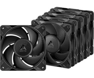 Lot de 5 Ventilateurs de boitier Arctic P12 Pro - 12cm (Noir)