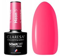 Lot de 5 vernis à ongles UV fluo 5 ml. Claresa