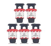 Lot de 5 Verrous de Disjoncteur Miniature,Dispositif de Consignation en PA66 pour Disjoncteurs Unipolaires et Multipolaires,Verrouillage de Sécurité Électrique pour Isolation Énergétique LOTO
