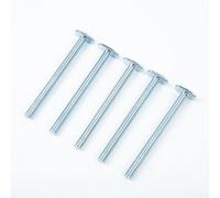 Lot de 5 vis à écrou en T M8 pour gabarit de rail en T et rainure en T, scie à table, établi, en acier au carbone avec placage zinc pour menuiserie