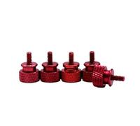 Lot de 5 vis à Main for Support de Carte Graphique, Bloc d'alimentation, Panneau latéral du boîtier d'ordinateur, 12 Couleurs, vis Pliables for PC, Assemblage de Refroidissement par Eau(Red-5PCS)