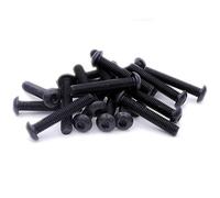 Lot de 5 vis à métaux hexagonales M12 (12 mm x 30 mm) - Acier noir